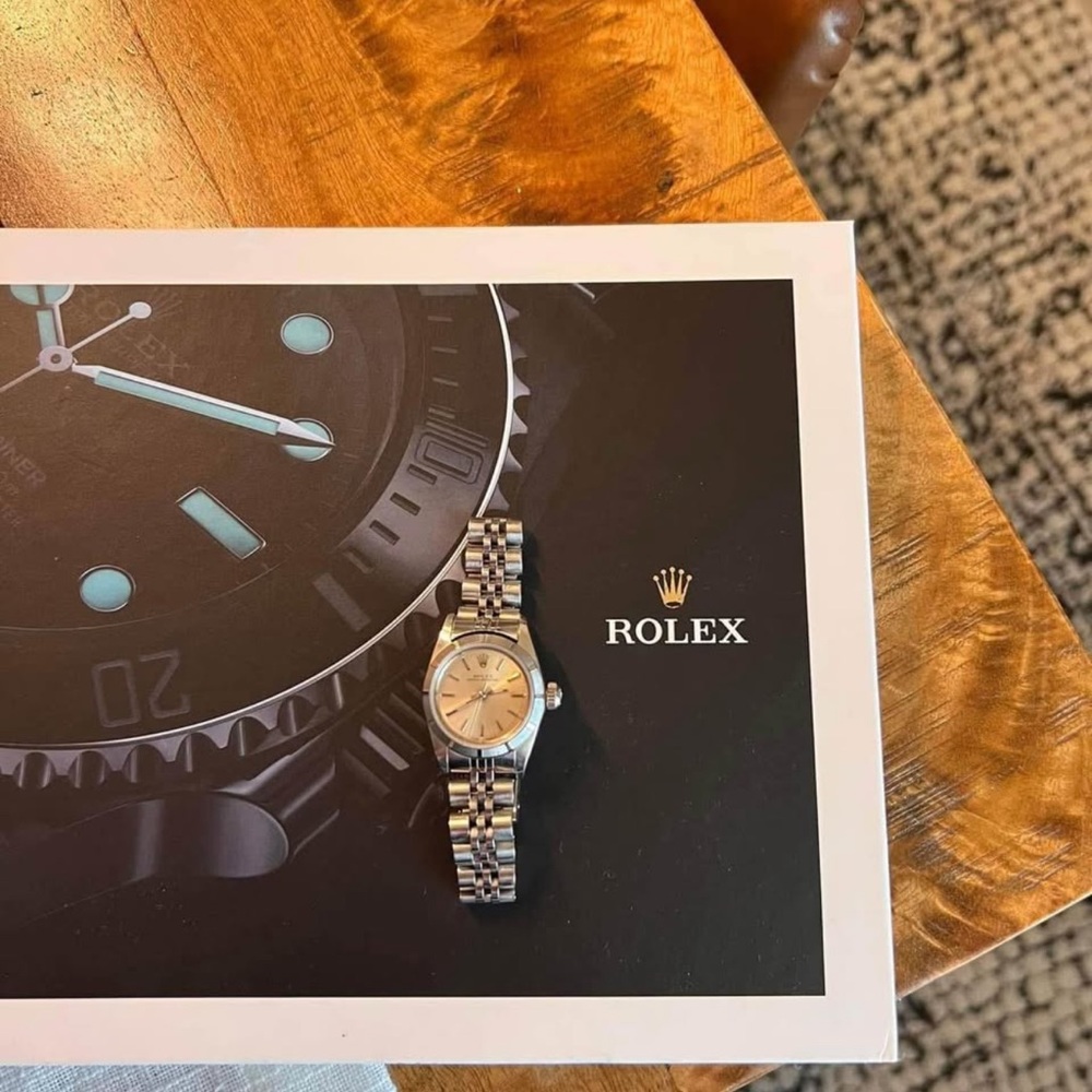 Rolex Silver 24mm Watch